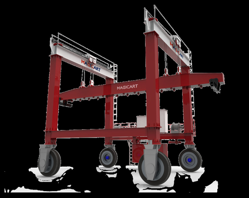 Double Girder Mobile Gantry Crane 100t Load Capacity With Lifting Beam Outdoor